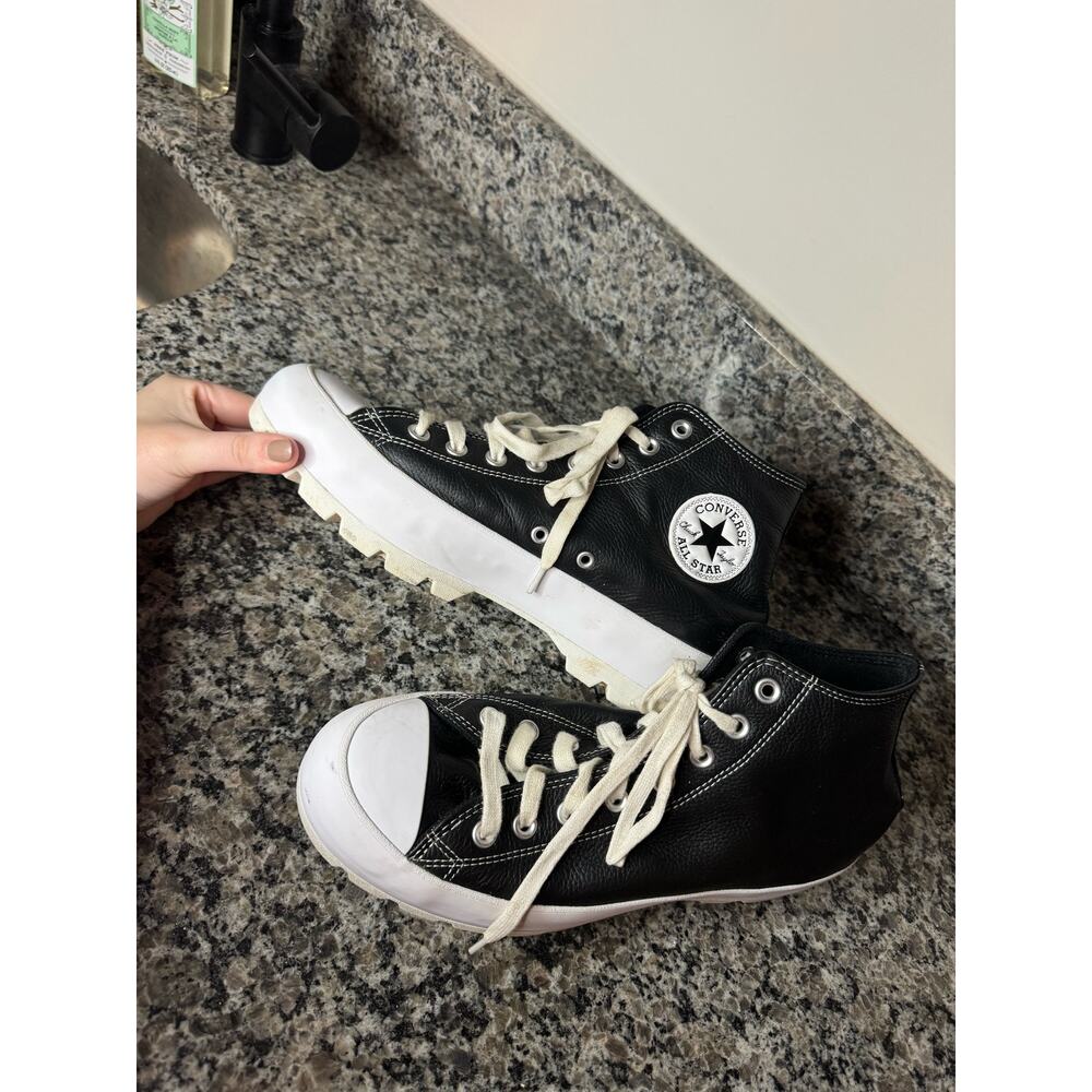 Converse Leather High Top Sneakers - Picture 4 of 7